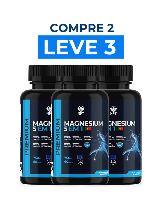 MAGNÉSIO 5 EM 1 ✨ COMPRE 2, LEVE 3
